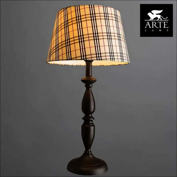 Настольная лампа декоративная Arte Lamp Scotch A3090LT-1CK Цвет арматуры коричневый Цвет плафонов разноцветный от ImperiumLoft