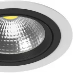 Встраиваемый светильник Lightstar Intero 111 i936070707 Цвет арматуры черно-белый от ImperiumLoft