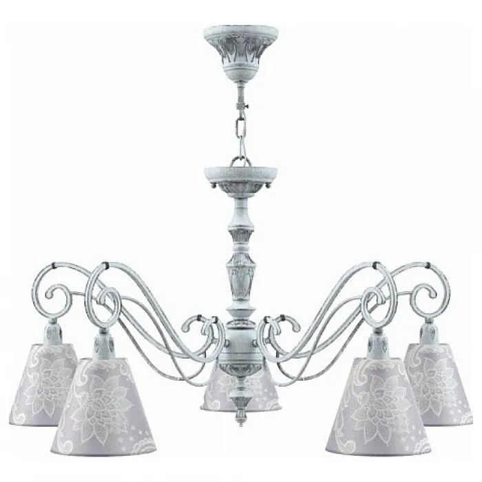 Подвесная люстра Lamp4You Classic 15 E3-05-G-LMP-O-3 Цвет арматуры серый Цвет плафонов фиолетовый от ImperiumLoft