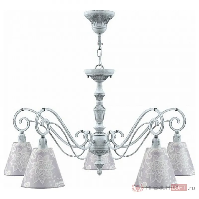 Подвесная люстра Lamp4You Classic 15 E3-05-G-LMP-O-3 Цвет арматуры серый Цвет плафонов фиолетовый от ImperiumLoft