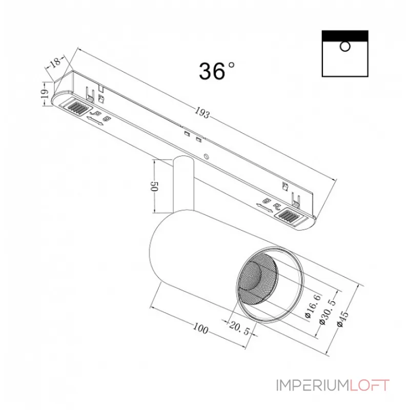 Светильник на штанге Maytoni Focus LED TR032-2-5W4K-M-B