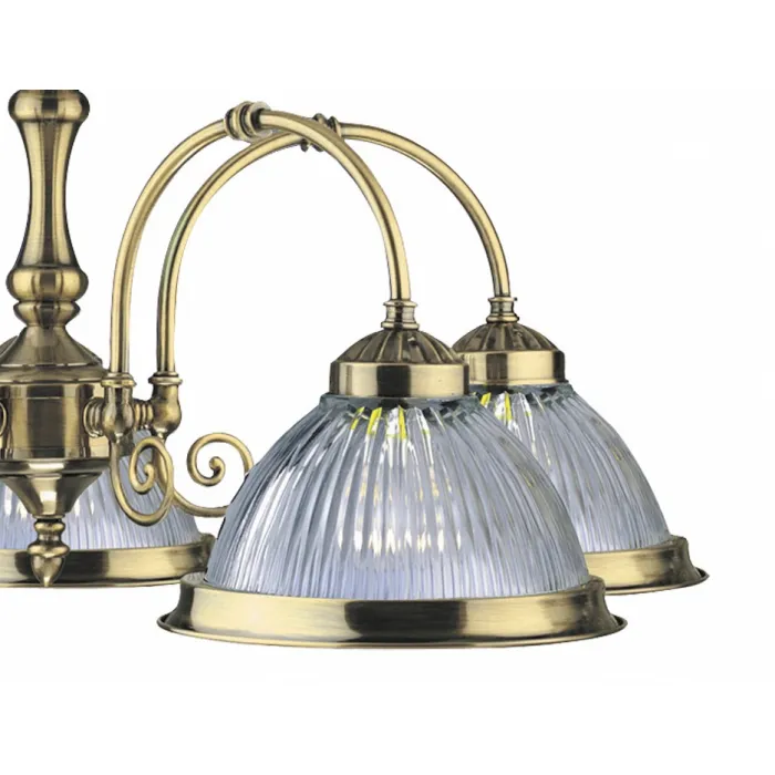 Подвесная люстра Arte Lamp American Diner A9366LM-5AB Цвет арматуры бронза Цвет плафонов прозрачный от ImperiumLoft