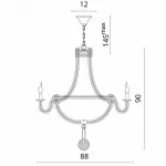Подвесная люстра Divinare Diana 8111/01 LM-6 