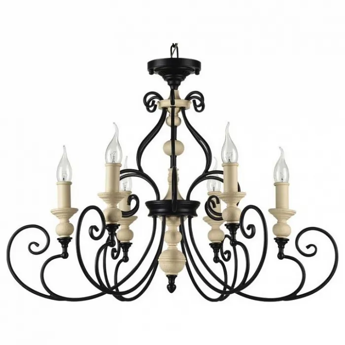 Подвесная люстра Maytoni Karina H631-PL-06-B Цвет арматуры черный от ImperiumLoft
