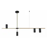 07621-4,19 Подвес Рия черный w123*6 h96 GU10 4*10W от ImperiumLoft