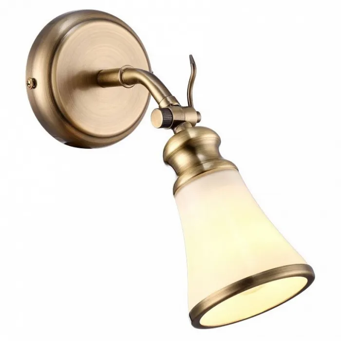 Спот Arte Lamp Vento A9231AP-1AB Цвет арматуры бронза Цвет плафонов белый от ImperiumLoft