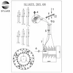 Подвесная люстра ST-Luce Olvera SL1633.203.08