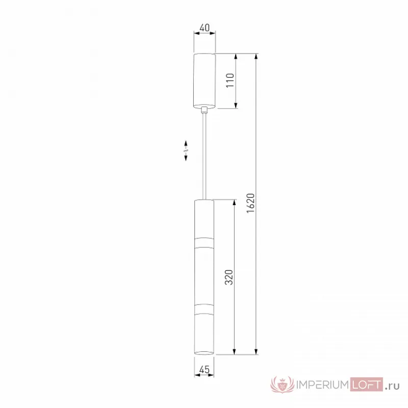Подвесной светильник Eurosvet Axel 50210/1 LED черный Цвет плафонов черно-белый от ImperiumLoft