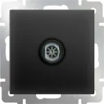 ТВ-розетка оконечная без рамки Werkel черный матовый W1183008