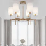 Люстра на штанге Eurosvet Brielle 60132/6 латунь от ImperiumLoft