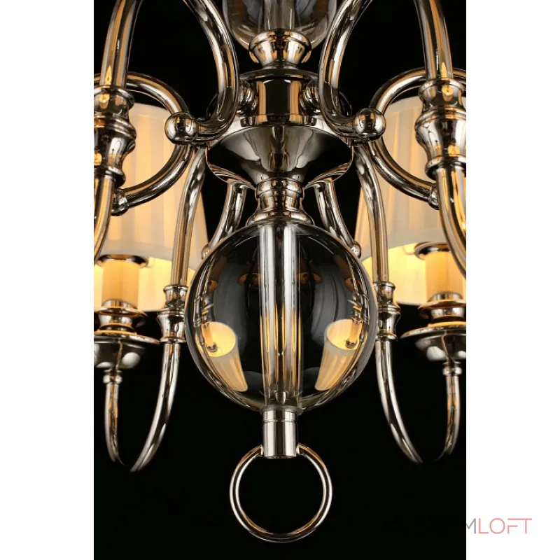 Подвесная люстра Aployt Gaell APL.704.03.06 Цвет арматуры хром Цвет плафонов кремовый