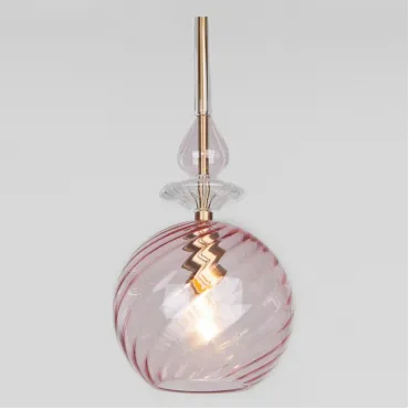 Подвесной светильник Eurosvet Dream 50192/1 розовый Цвет арматуры золото Цвет плафонов розовый