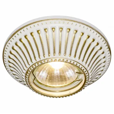 Встраиваемый светильник Arte Lamp Arena A5298PL-1SG Цвет арматуры золото Цвет плафонов белый от ImperiumLoft