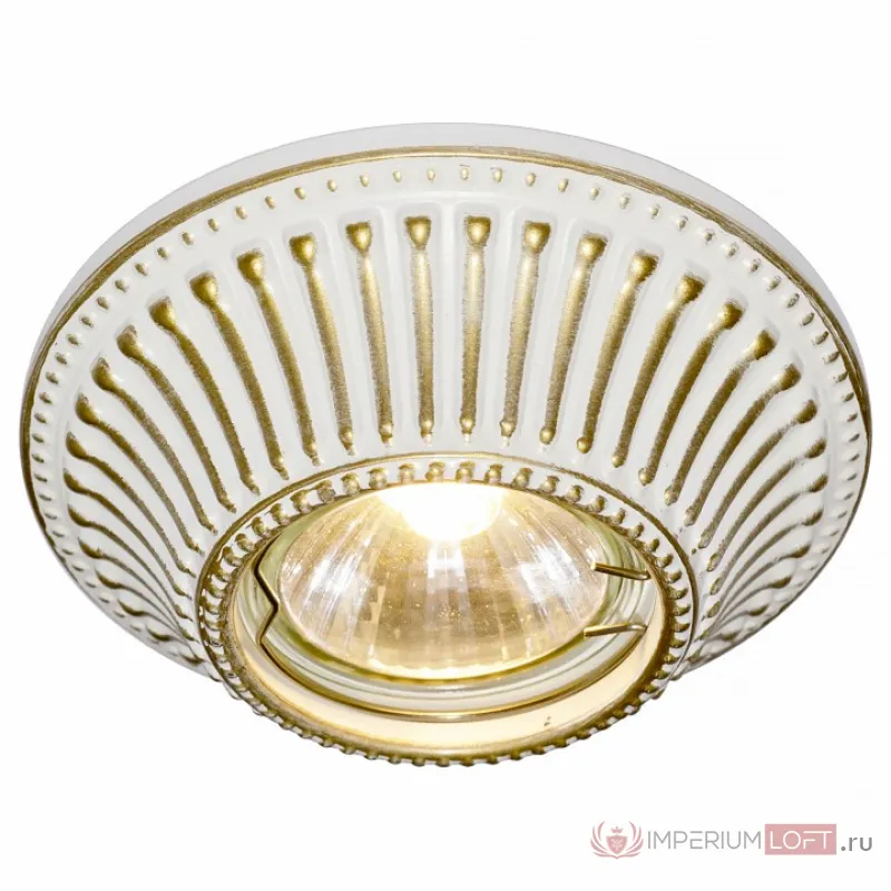 Встраиваемый светильник Arte Lamp Arena A5298PL-1SG Цвет арматуры золото Цвет плафонов белый от ImperiumLoft