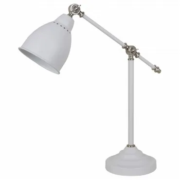 Настольная лампа офисная Arte Lamp Braccio A2054LT-1WH Цвет арматуры белый Цвет плафонов белый