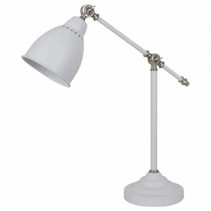 Настольная лампа офисная Arte Lamp Braccio A2054LT-1WH Цвет арматуры белый Цвет плафонов белый от ImperiumLoft