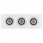 Встраиваемый светильник MW-Light Круз 637016003 Цвет арматуры черно-белый Цвет плафонов кремовый от ImperiumLoft