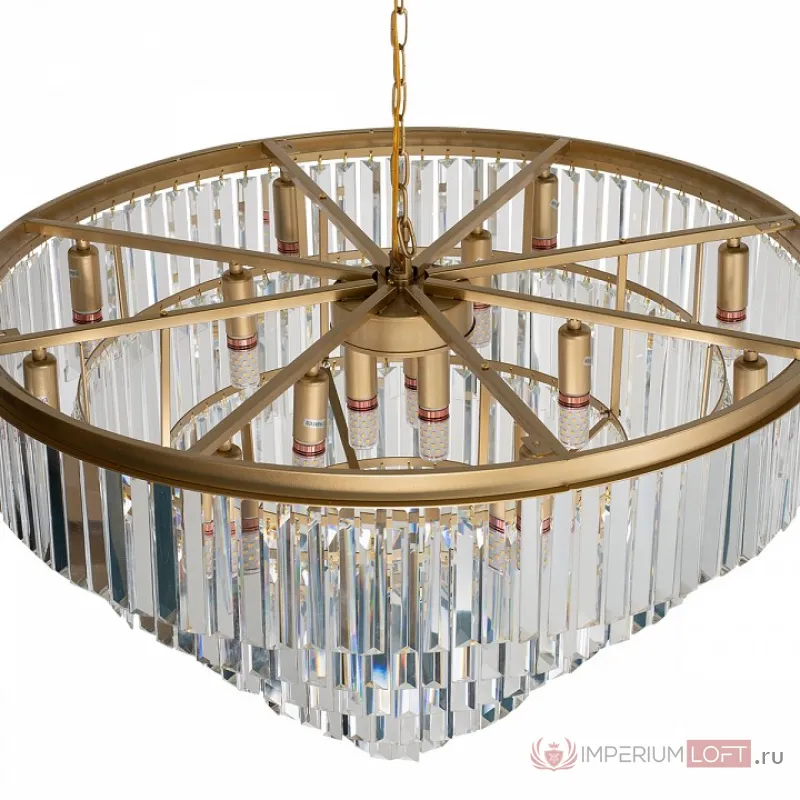 Подвесная люстра Loft it Prism Clear 10019/800C Цвет арматуры золото Цвет плафонов прозрачный от ImperiumLoft