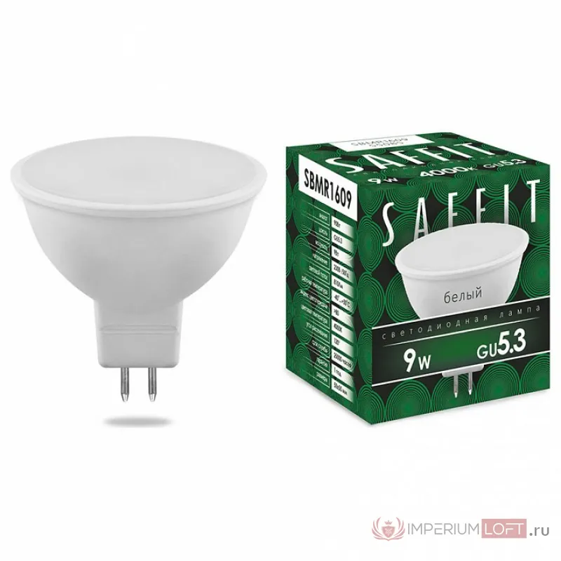 Лампа светодиодная Feron SBMR1609 GU5.3 9Вт 4000K 55085 Цвет арматуры белый от ImperiumLoft