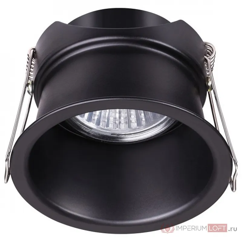 Встраиваемый светильник Novotech Butt 370445 Цвет плафонов черный Цвет арматуры черный от ImperiumLoft