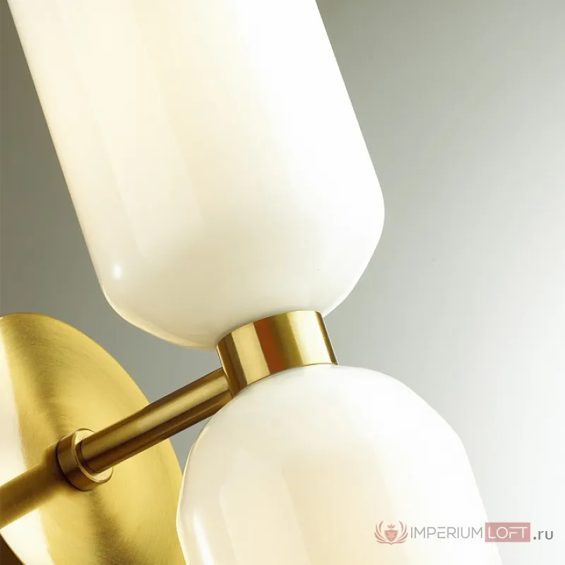 Бра Odeon Light Orinoco 4798/2W Цвет плафонов белый Цвет арматуры бронза от ImperiumLoft