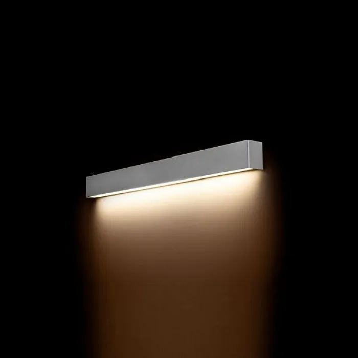 Накладной светильник Nowodvorski Straight Wall Silver 9614 Цвет арматуры серебро Цвет плафонов серебро от ImperiumLoft