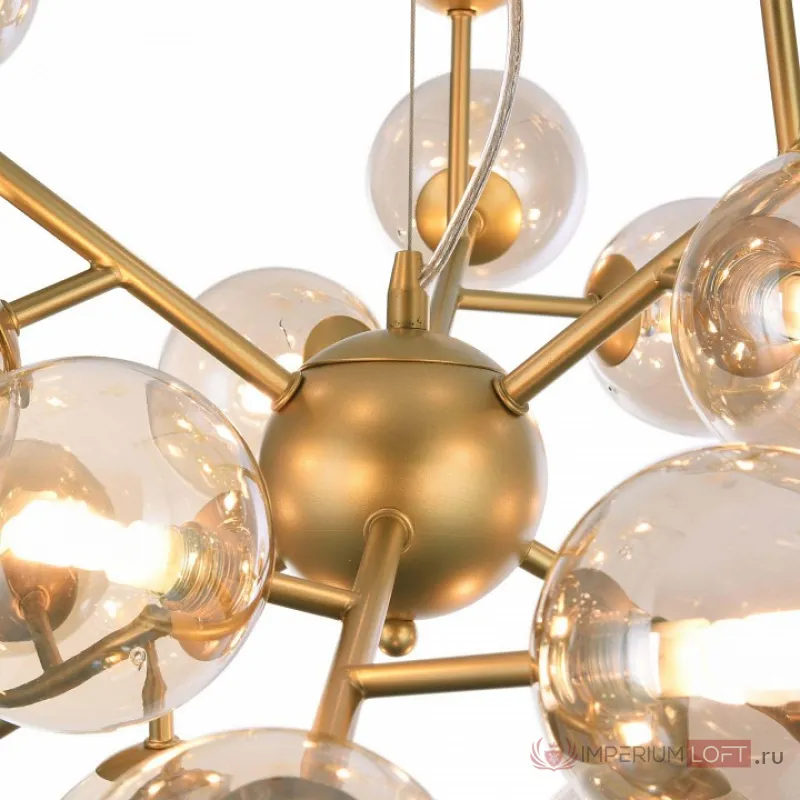 Подвесная люстра Maytoni Dallas MOD545PL-24G Цвет арматуры золото Цвет плафонов янтарный от ImperiumLoft