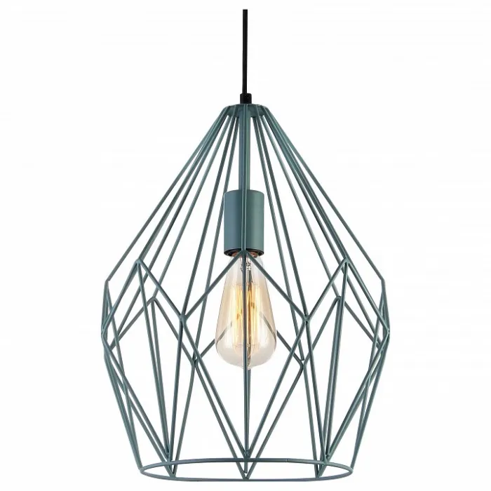 Подвесной светильник TopLight Jade TL1173H-01DG Цвет арматуры черный Цвет плафонов зеленый от ImperiumLoft