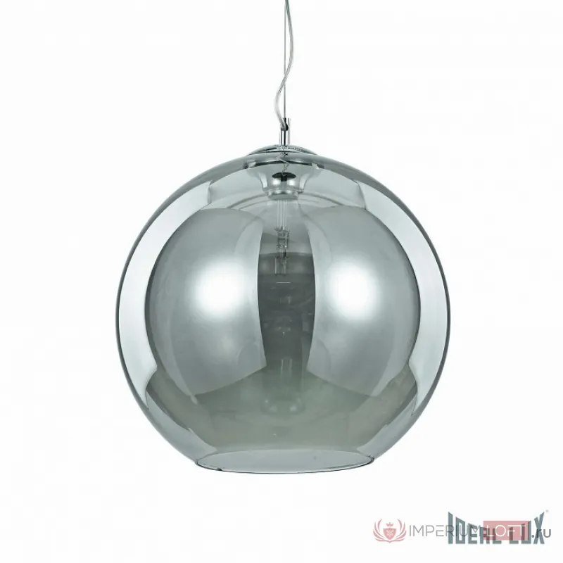 Подвесной светильник Ideal Lux Nemo NEMO SP1 D40 FUME&#039; Цвет арматуры хром Цвет плафонов серый от ImperiumLoft