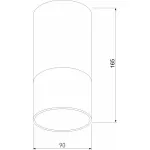 Накладной светильник Elektrostandard Light LED 35139/H черный