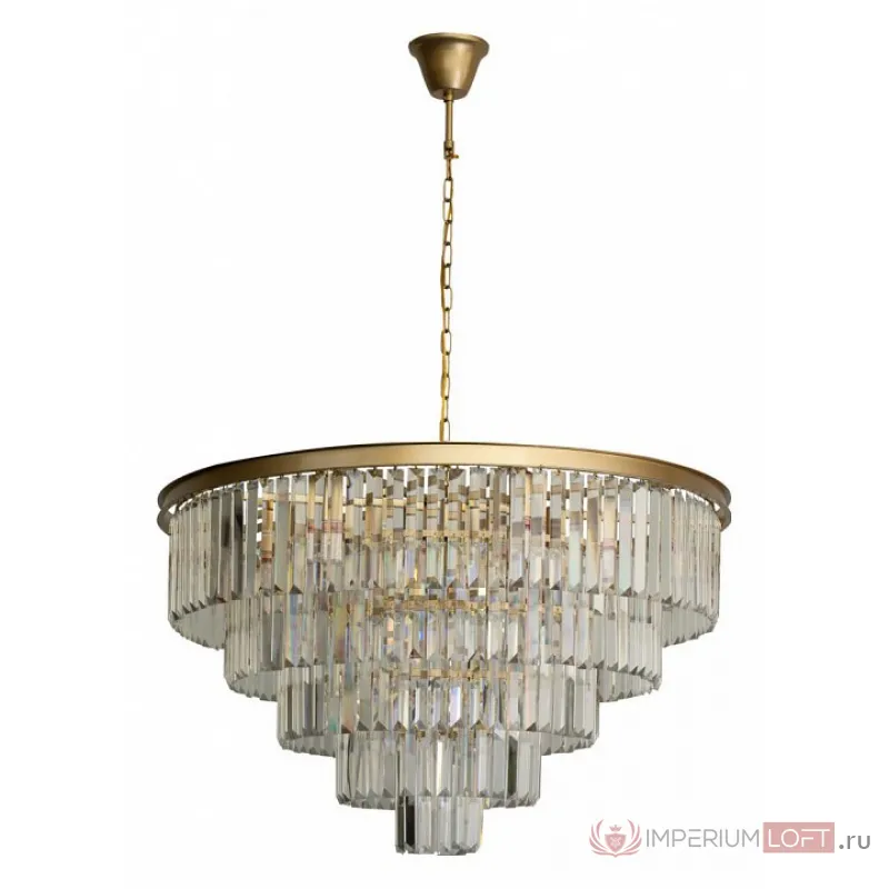 Подвесная люстра Loft it Prism Clear 10019/800C Цвет арматуры золото Цвет плафонов прозрачный от ImperiumLoft