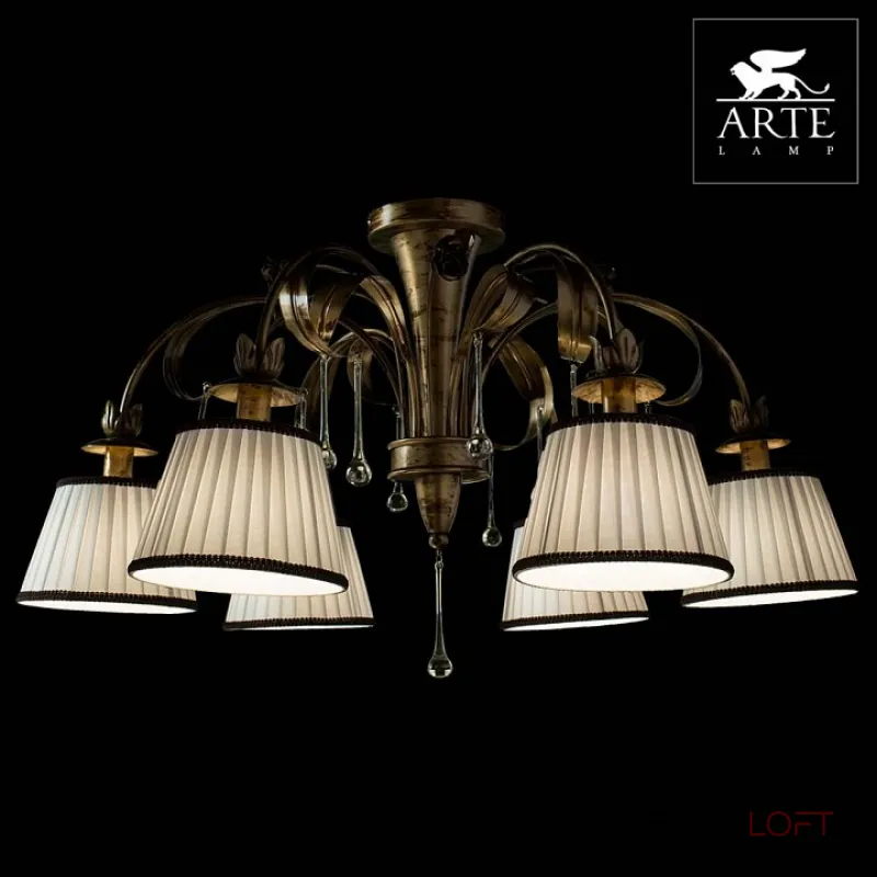 Потолочная люстра Arte Lamp Borgia A8100PL-6GA 