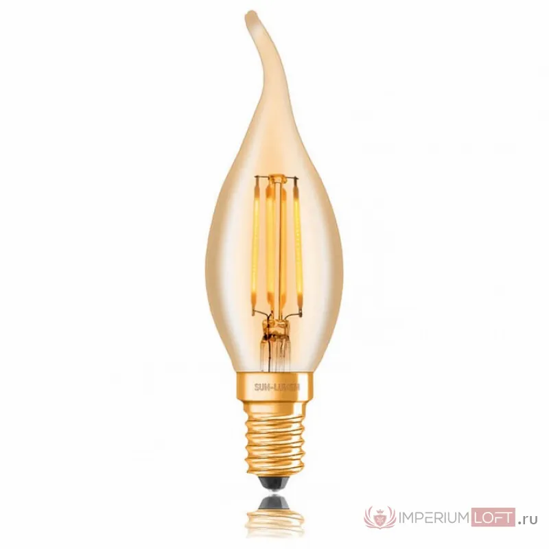 Лампа светодиодная Sun Lumen C35 E14 4Вт 2200K 057-349 от ImperiumLoft