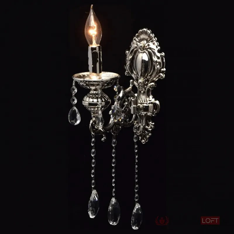 Бра MW-Light Селена 10 482023901 Цвет арматуры серебро Цвет плафонов прозрачный от ImperiumLoft