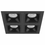 Встраиваемый светильник Lightstar Domino D54707070707 цвет арматуры черный