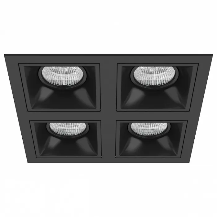 Встраиваемый светильник Lightstar Domino D54707070707 цвет арматуры черный от ImperiumLoft