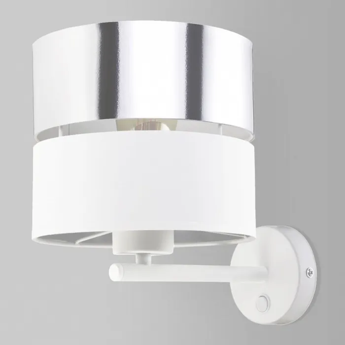 Бра TK Lighting Hilton 4175 Hilton Silver Цвет арматуры белый Цвет плафонов хром от ImperiumLoft