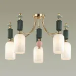 Потолочная люстра Odeon Light Candy 1 4861/5C Цвет плафонов белый Цвет арматуры золото от ImperiumLoft