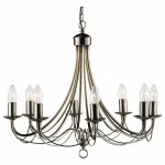 Подвесная люстра Arte Lamp Maypole A6300LM-8AB Цвет арматуры бронза Цвет плафонов белый от ImperiumLoft
