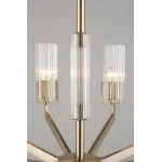 Подвесная люстра Omnilux Ledro OML-69903-08 Цвет арматуры бронза Цвет плафонов прозрачный от ImperiumLoft