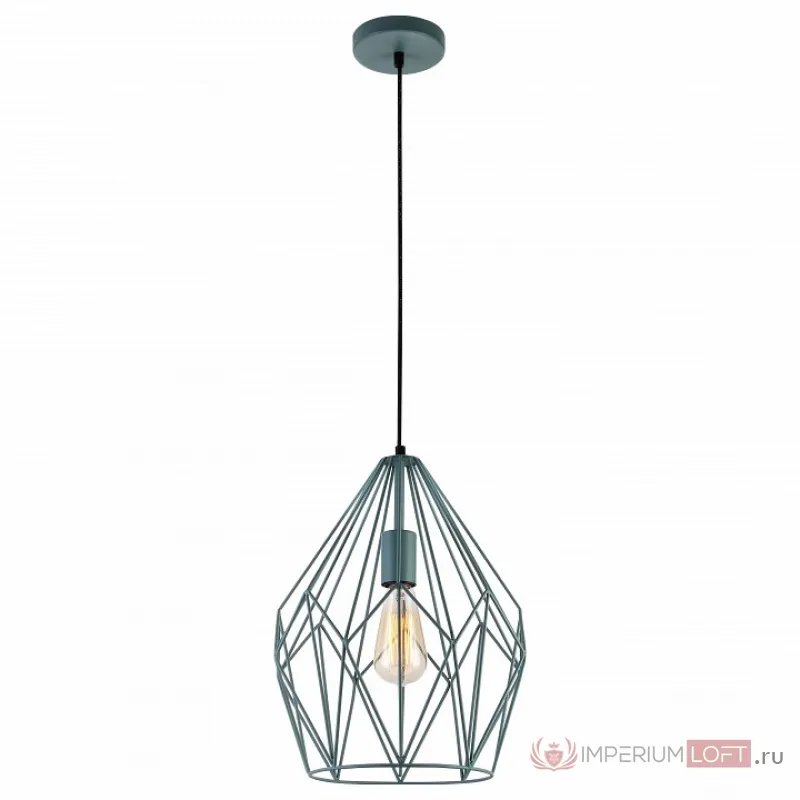 Подвесной светильник TopLight Jade TL1173H-01DG Цвет арматуры черный Цвет плафонов зеленый от ImperiumLoft
