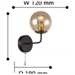 Бра F-promo Modestus 2344-1W Цвет арматуры коричневый Цвет плафонов коричневый