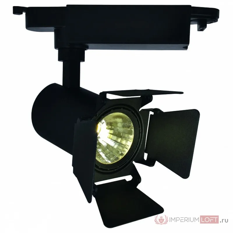 Светильник на штанге Arte Lamp Track Lights A6709PL-1BK Цвет арматуры черный Цвет плафонов черный от ImperiumLoft