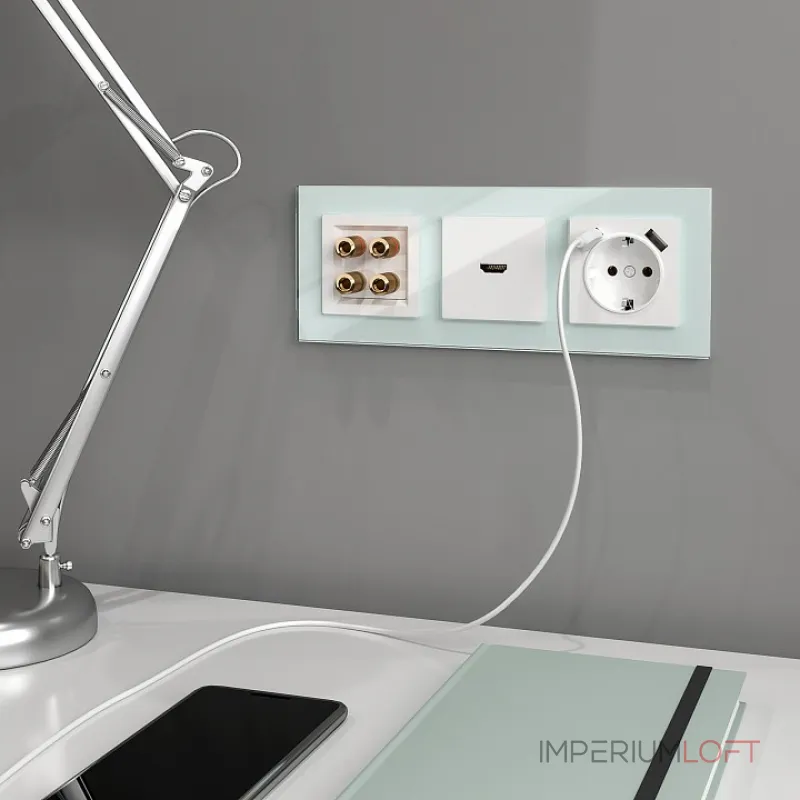 Розетка с заземлением, шторками и 2хUSB, без рамки Werkel белый W1171501 Розетка с заземлением, шторками и 2хUSB, без рамки Werkel белый W1171501