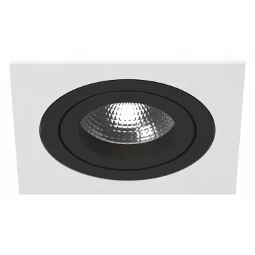 Встраиваемый светильник Lightstar Intero 16 quadro i51607 Цвет арматуры черно-белый Цвет плафонов фиолетовый