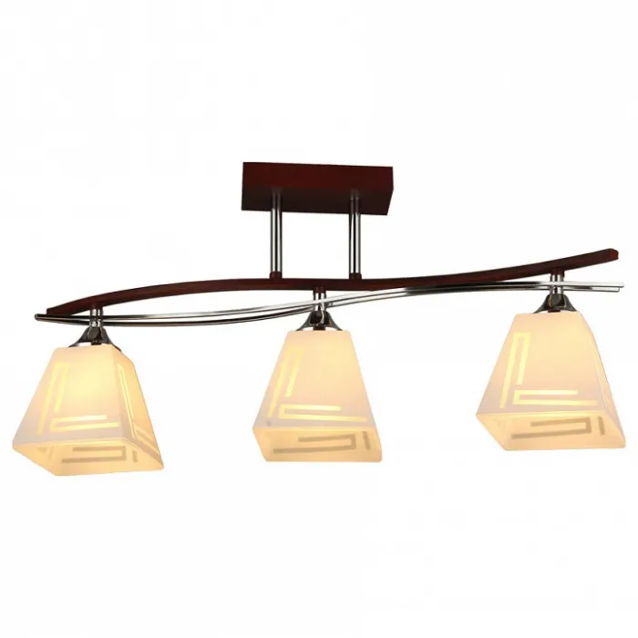 Накладной светильник Imex 3139 MD.3139-3-S WENGE+CH Цвет арматуры хром от ImperiumLoft