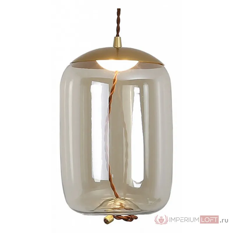 Подвесной светильник Lussole Acquario LSP-8355 Цвет плафонов прозрачный Цвет арматуры золото от ImperiumLoft