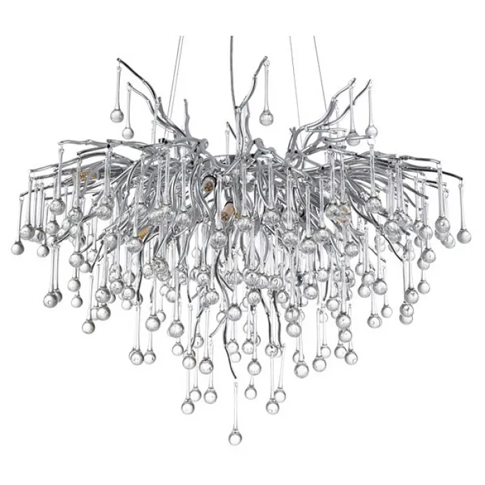 Подвесная люстра Divinare Salice 3132/26 SP-10 Цвет арматуры Серый Цвет плафонов Неокрашенный от ImperiumLoft