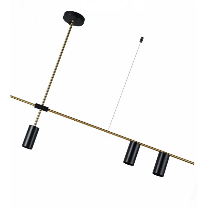 07621-4,19 Подвес Рия черный w123*6 h96 GU10 4*10W от ImperiumLoft