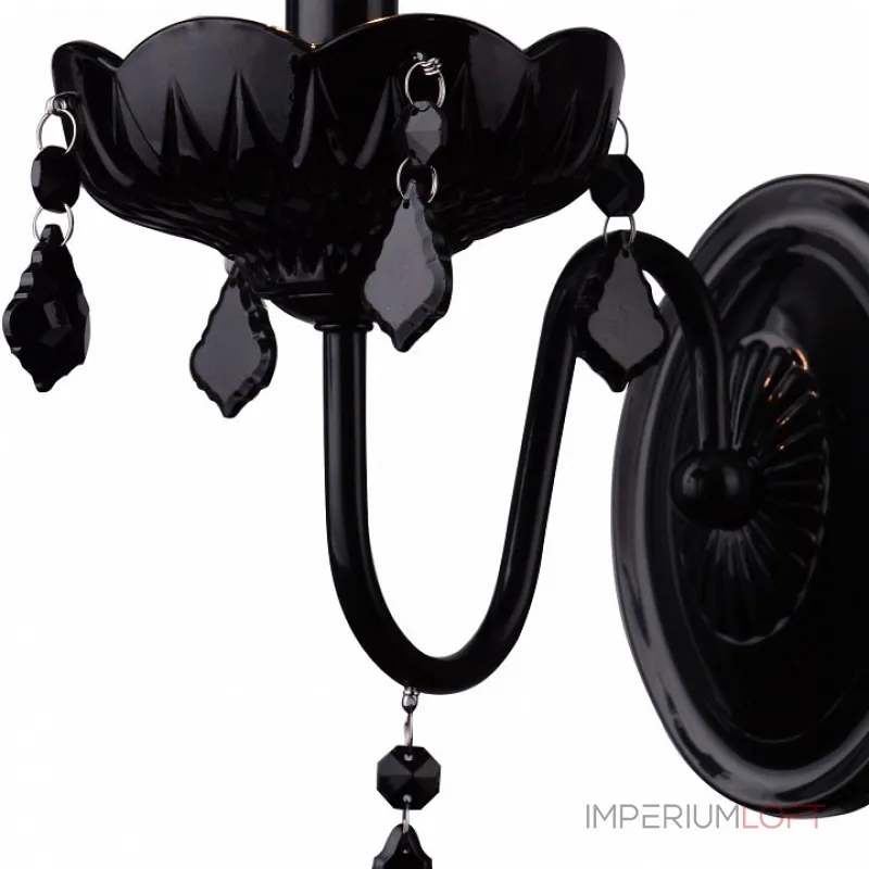 Бра Arte Lamp Odillia A8918AP-1BK Цвет арматуры черный Цвет плафонов черный